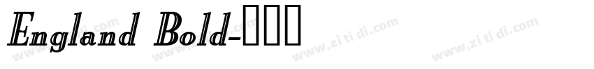England Bold字体转换